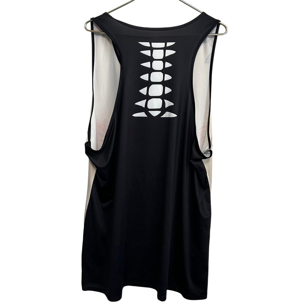 Sugar Skull Tank Dress 5XL Plus Cutout Spine Back Gothic Dia De Los Muertos Rose - Picture 3 of 10